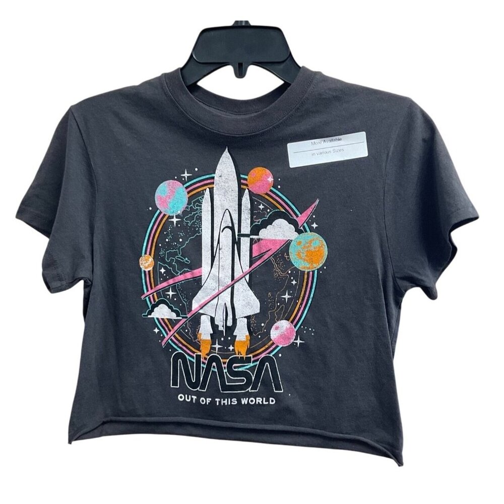NASA Out Of This World Graphic Tee Shirt  Size S 60% Cotton & 40% Polyester